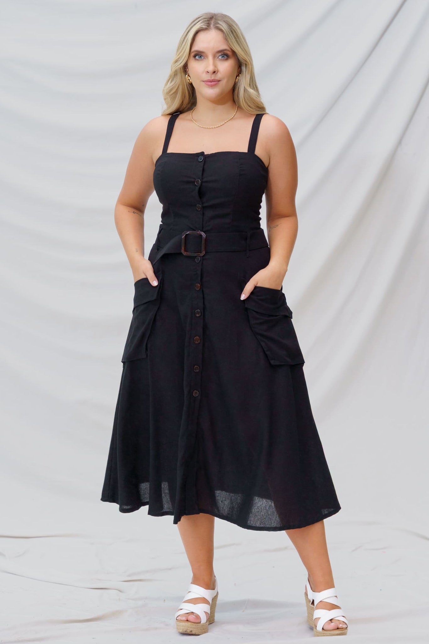 Vestido largo elegante mujer - Cuba