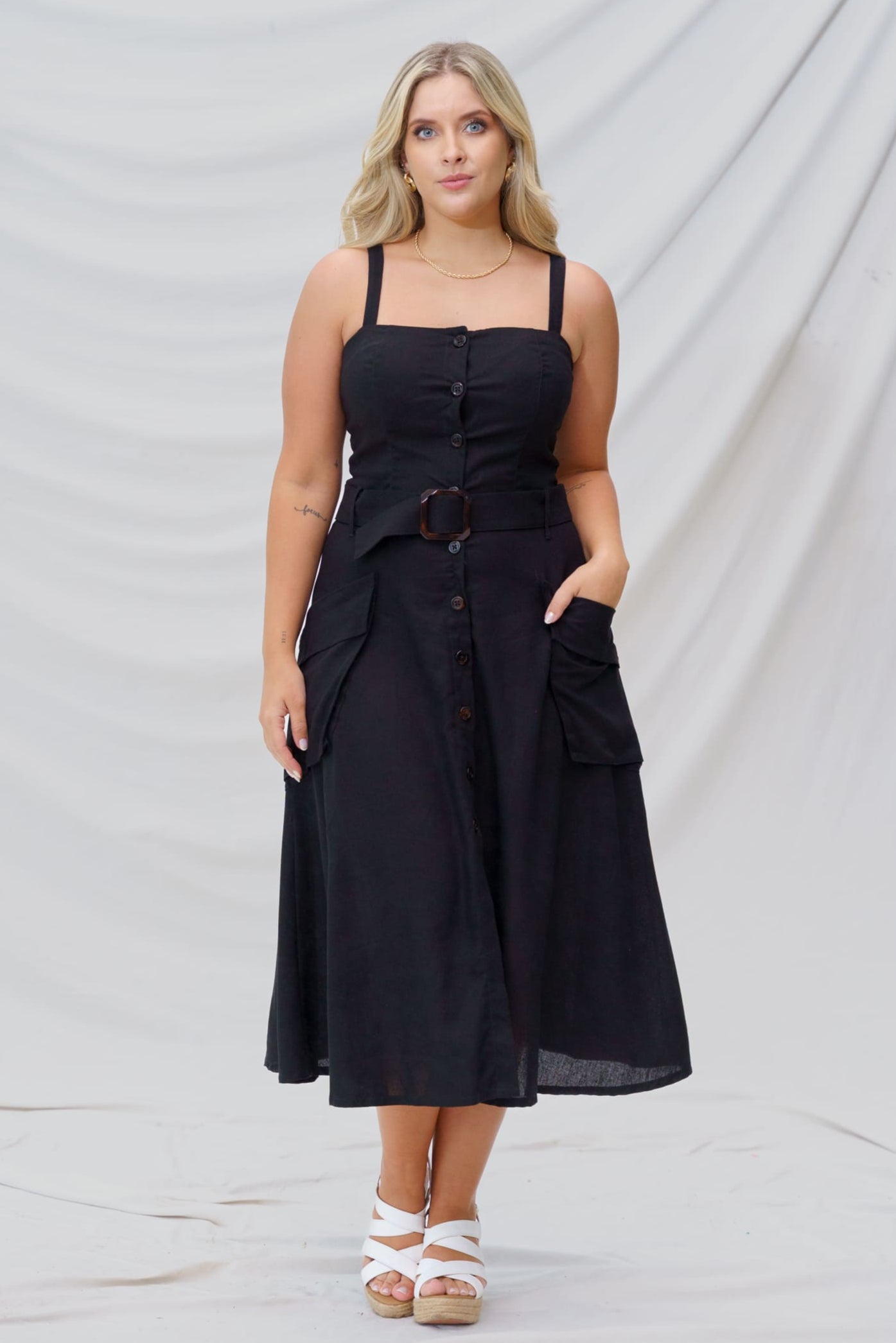 Vestido largo elegante mujer - Cuba