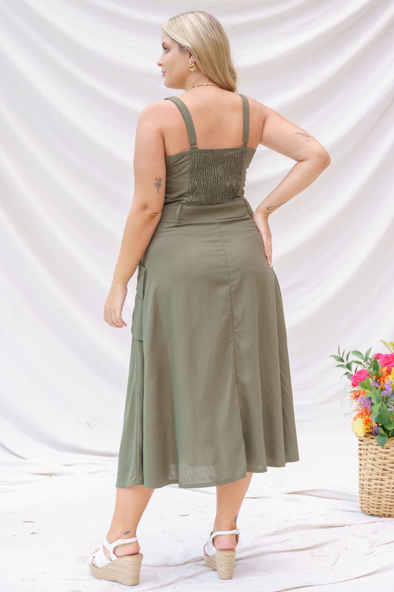 Vestido largo elegante mujer - Cuba