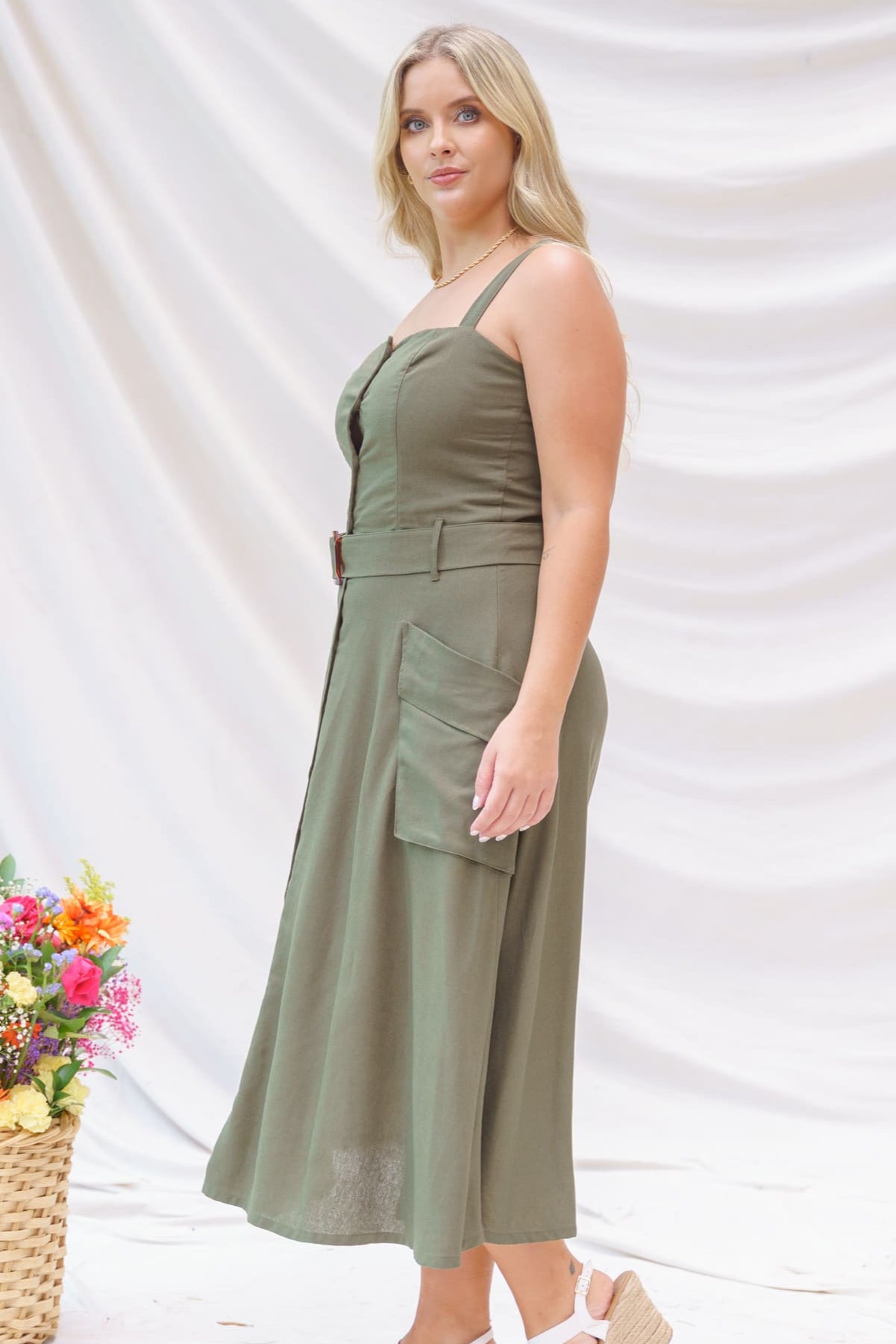 Vestido largo elegante mujer - Cuba