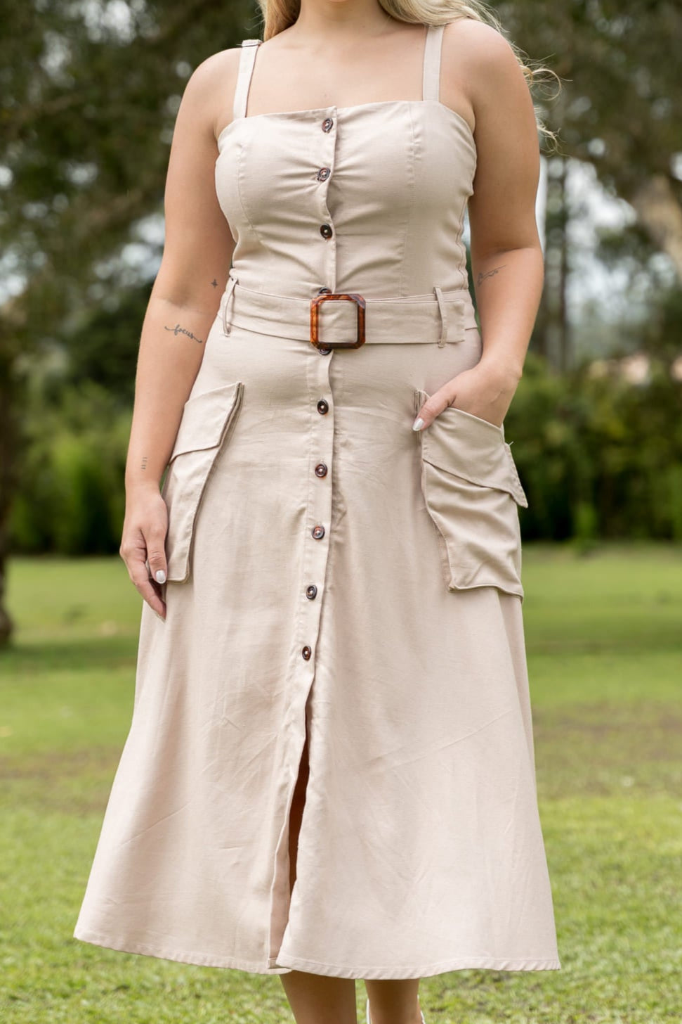 Vestido largo elegante mujer - Cuba
