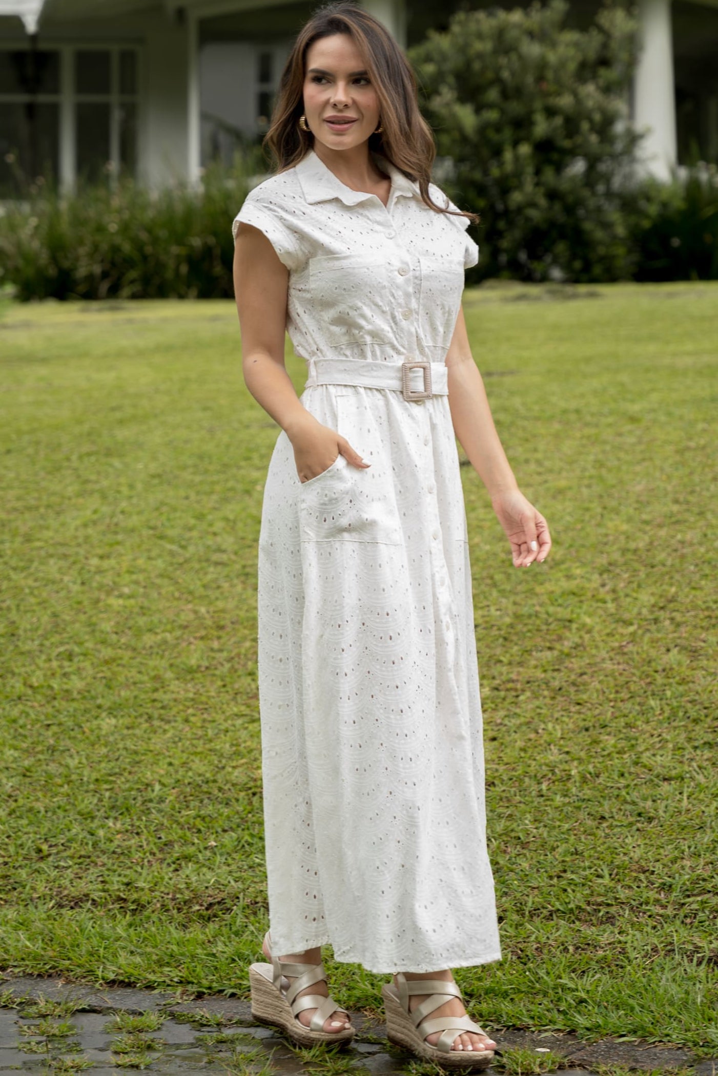 Vestido largo elegante mujer - Laura