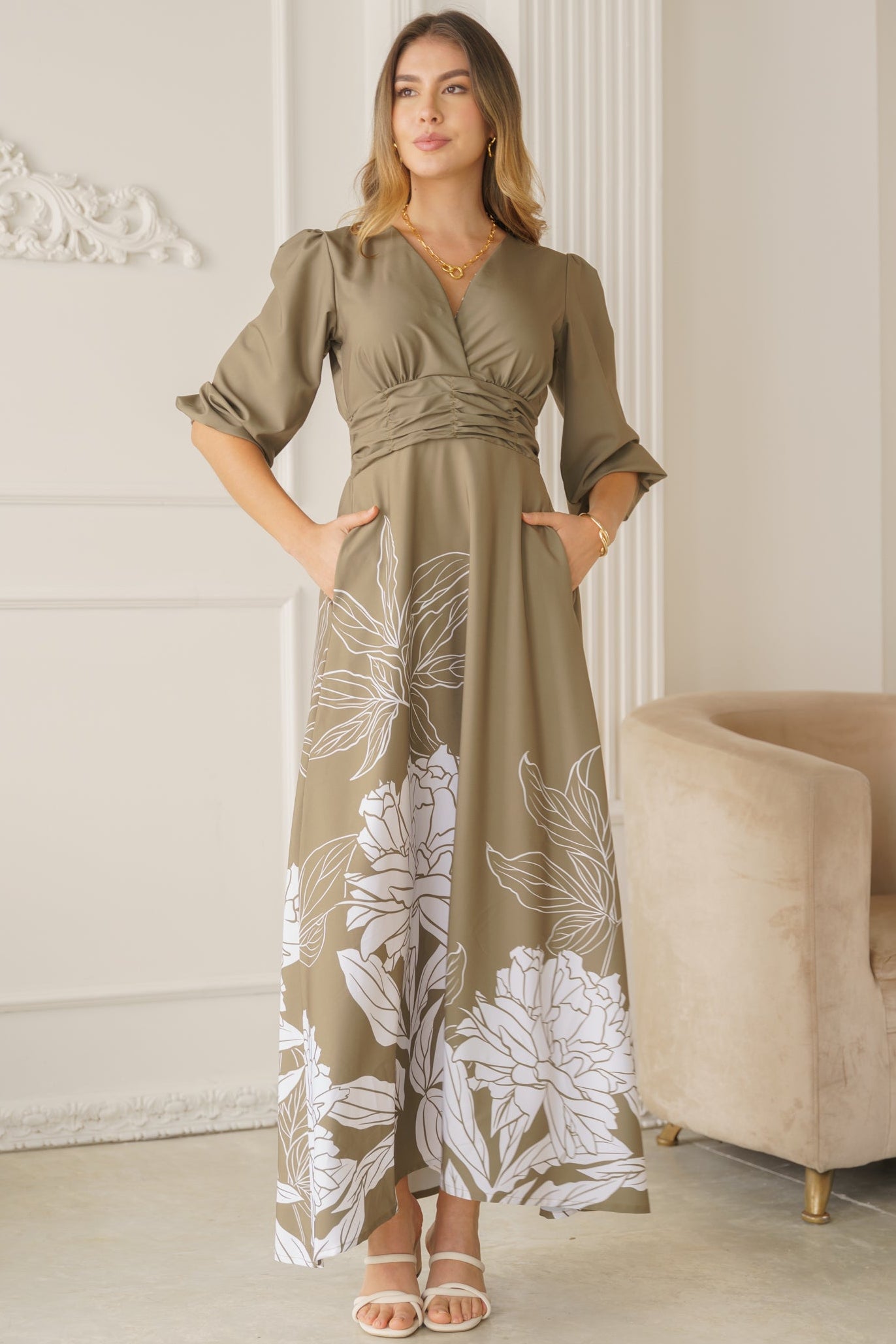 Vestido de Mangas Elegante - Kate