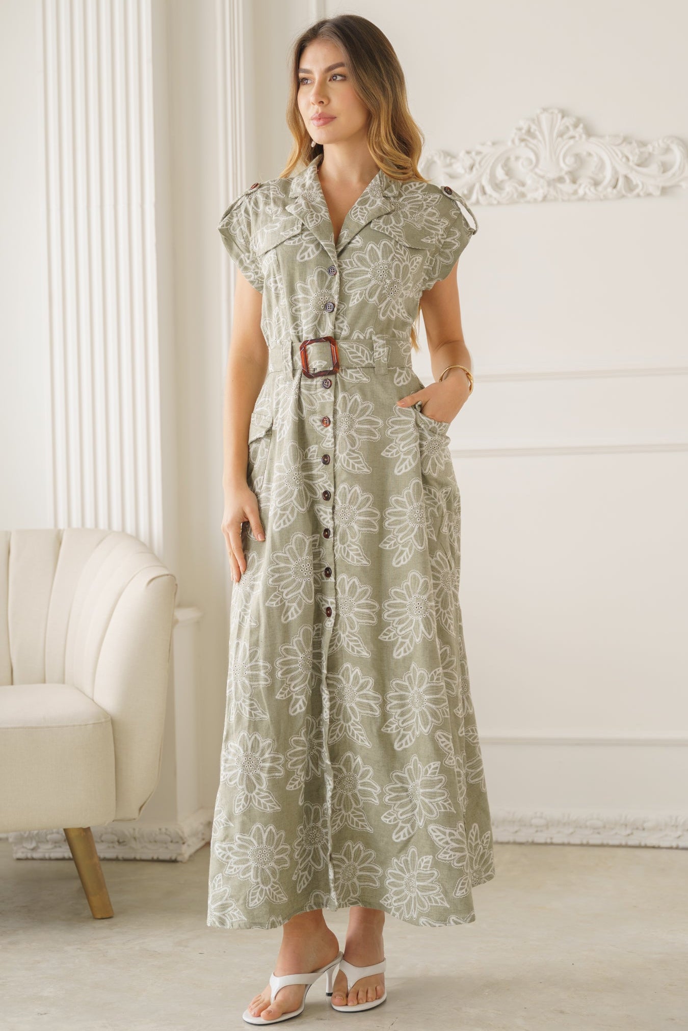 Vestido de mangas - Kobee