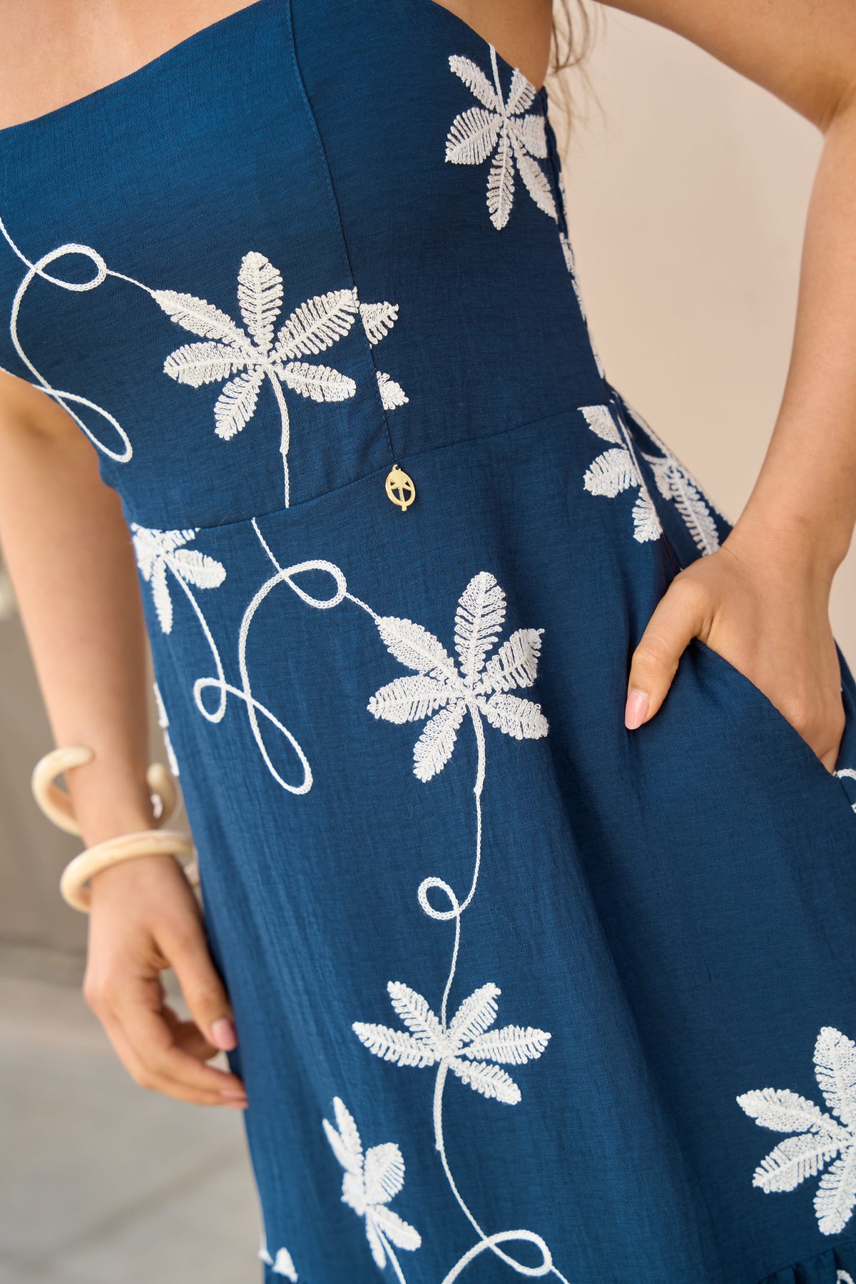 Vestido Oliva Azul