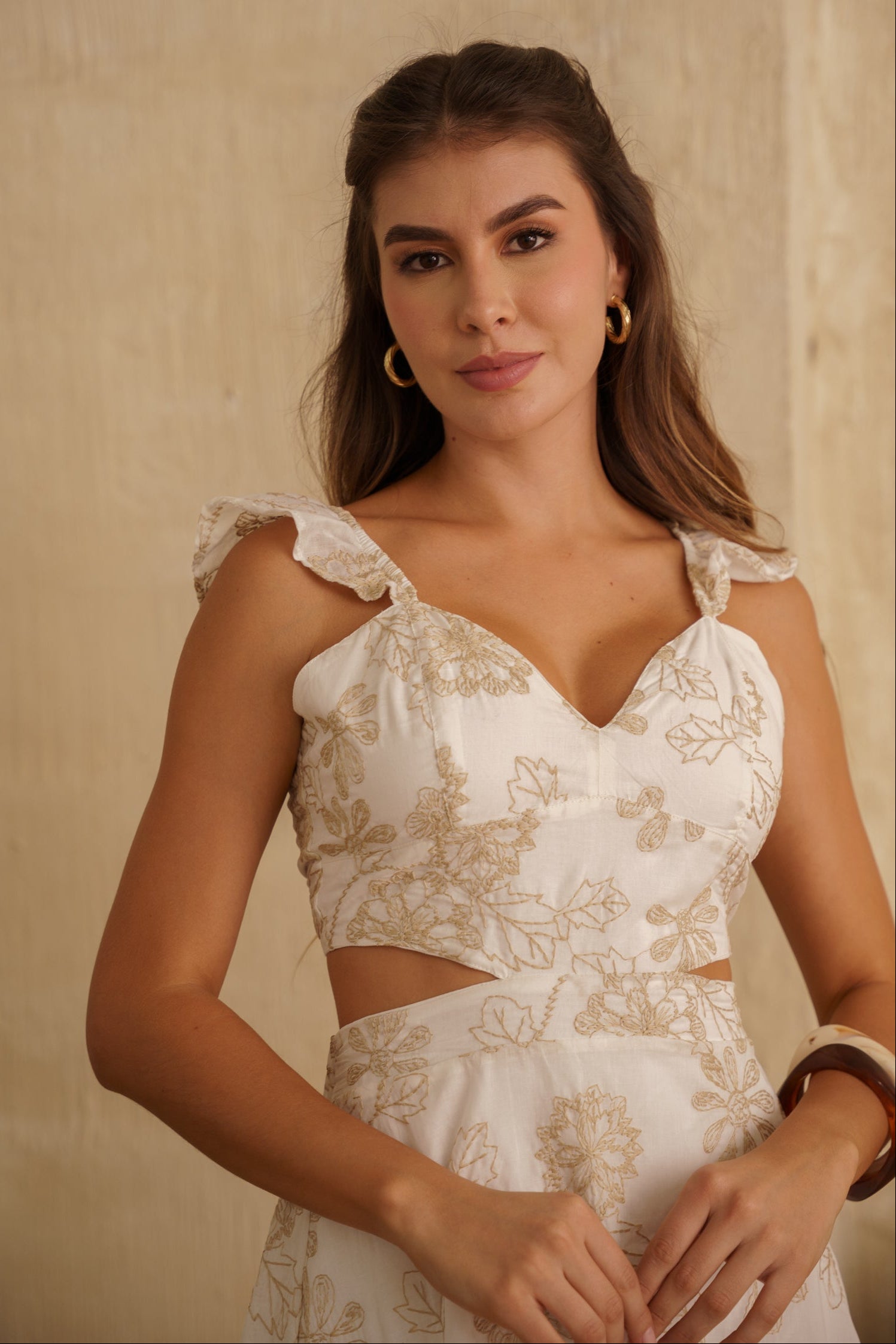 Vestido corto mujer - Blanca