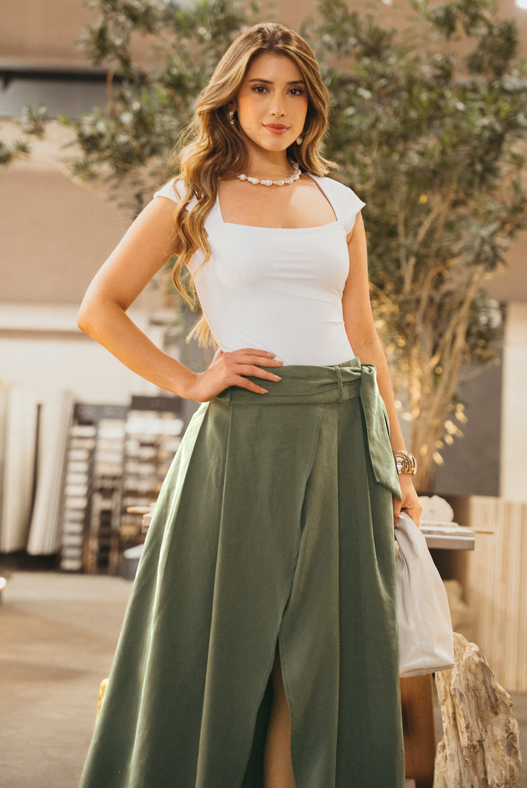 Falda con Abertura Frontal - Ivana