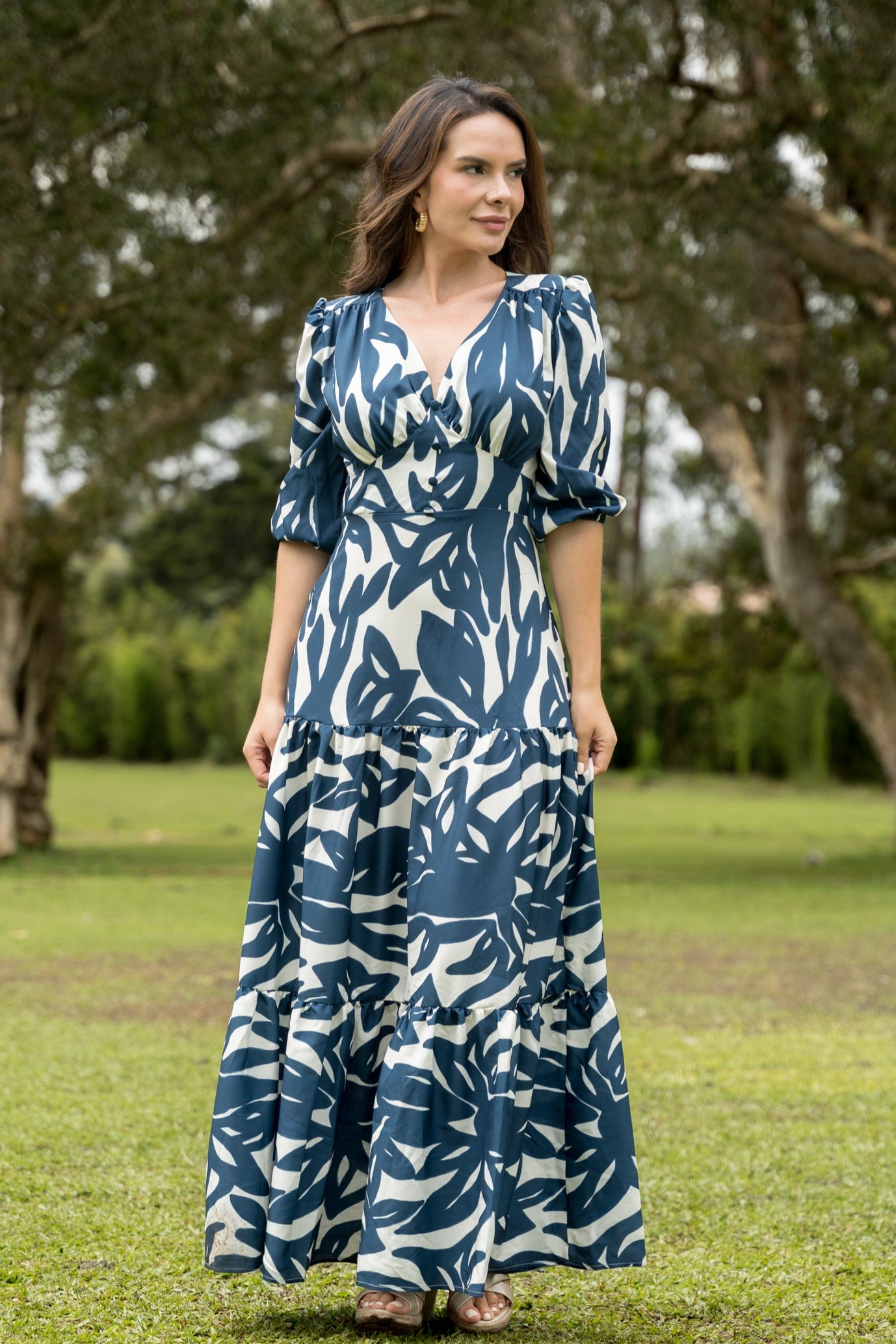 Vestido elegante mujer azul - Hada