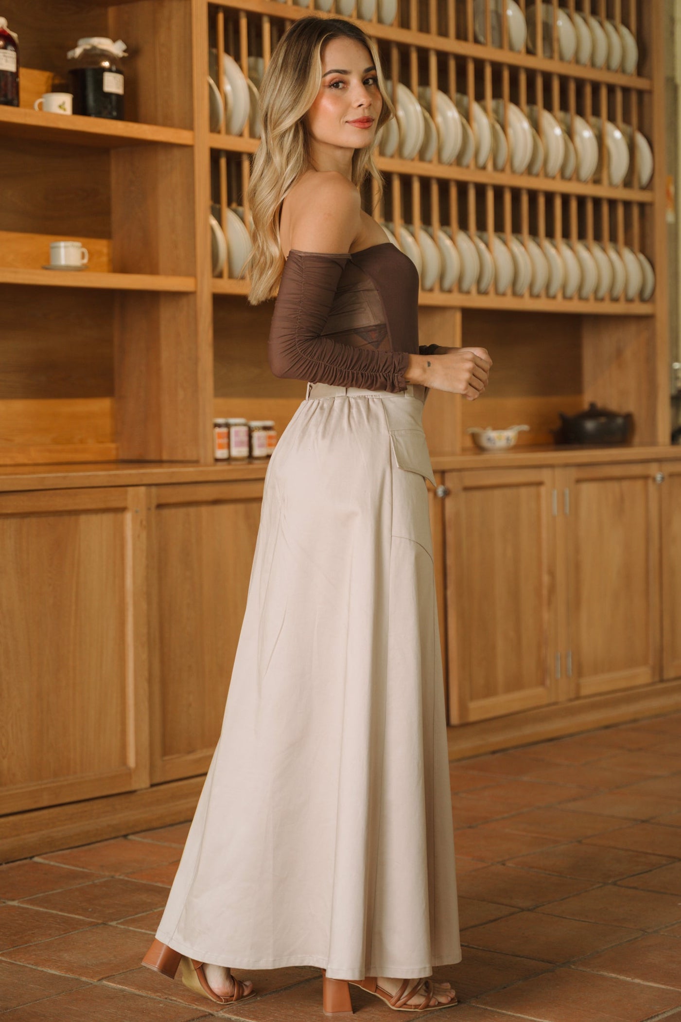 Falda Larga con Cierre - Dina