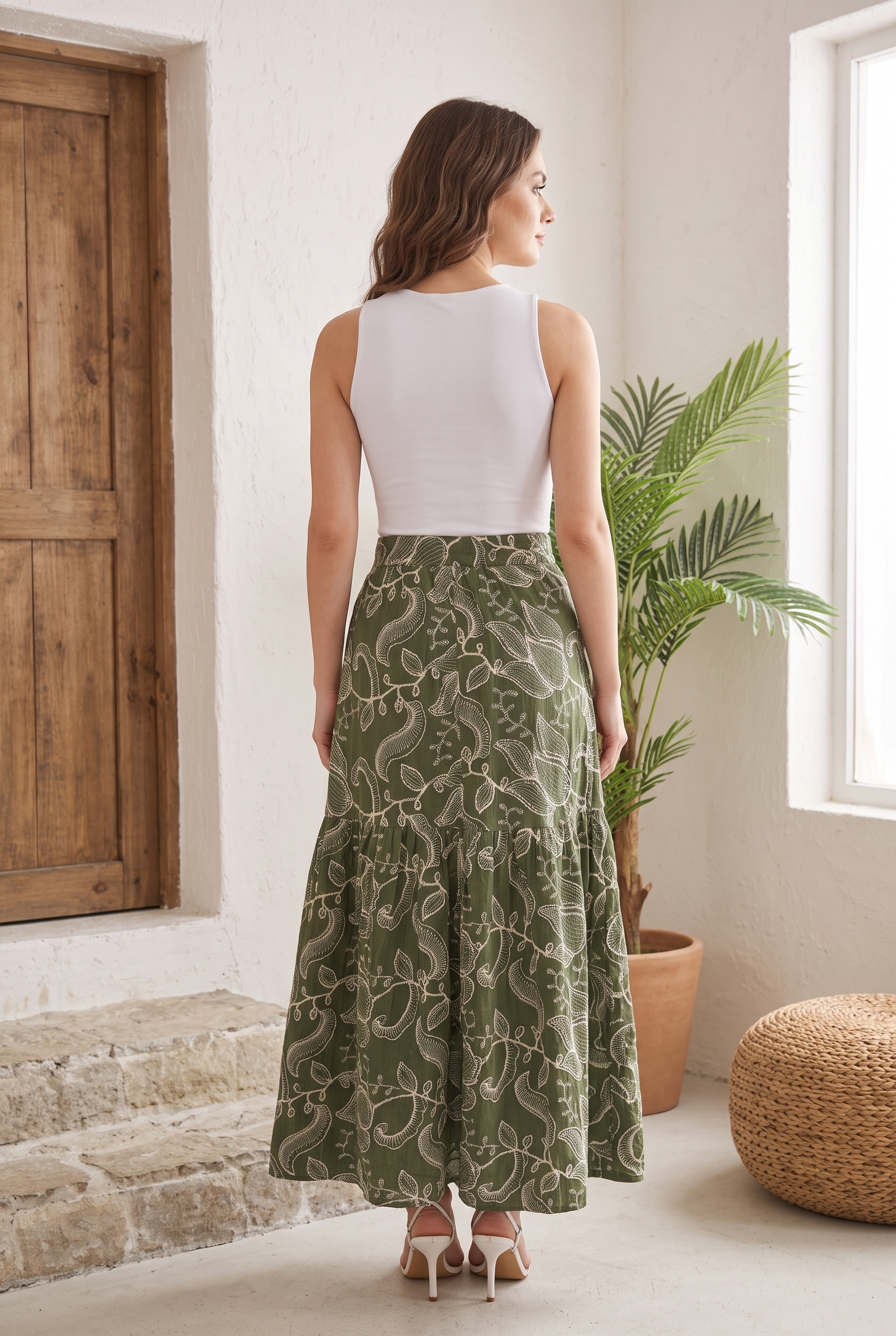 Falda Larga playera para mujer -Freya
