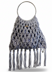 Bolso Macramé - Gris