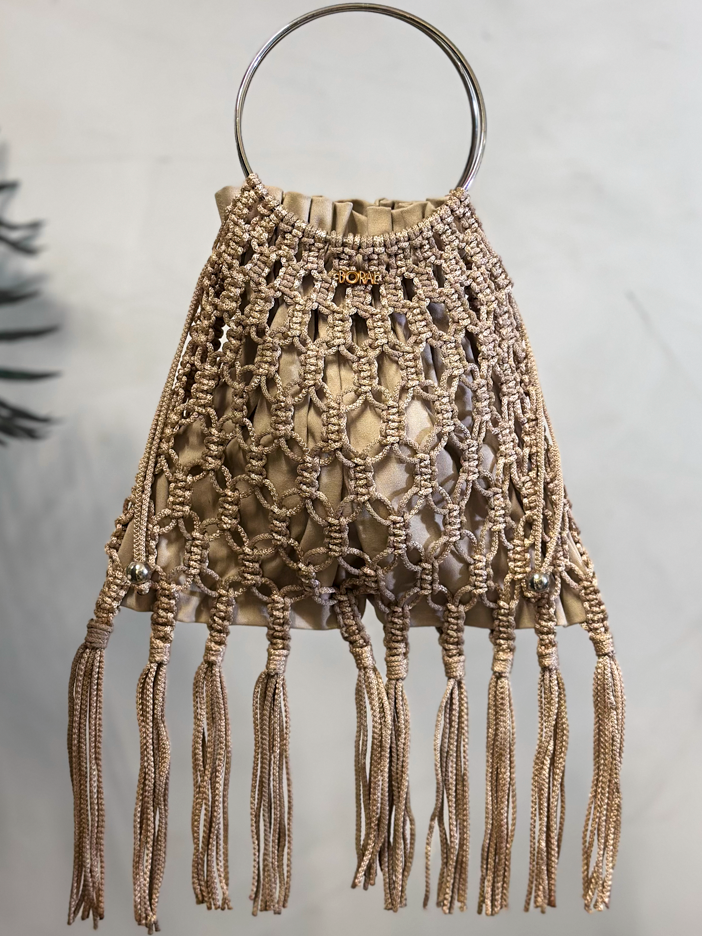 Bolso Macramé - Arena