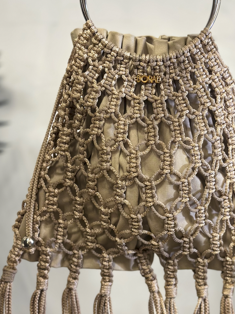 Bolso Macramé - Arena
