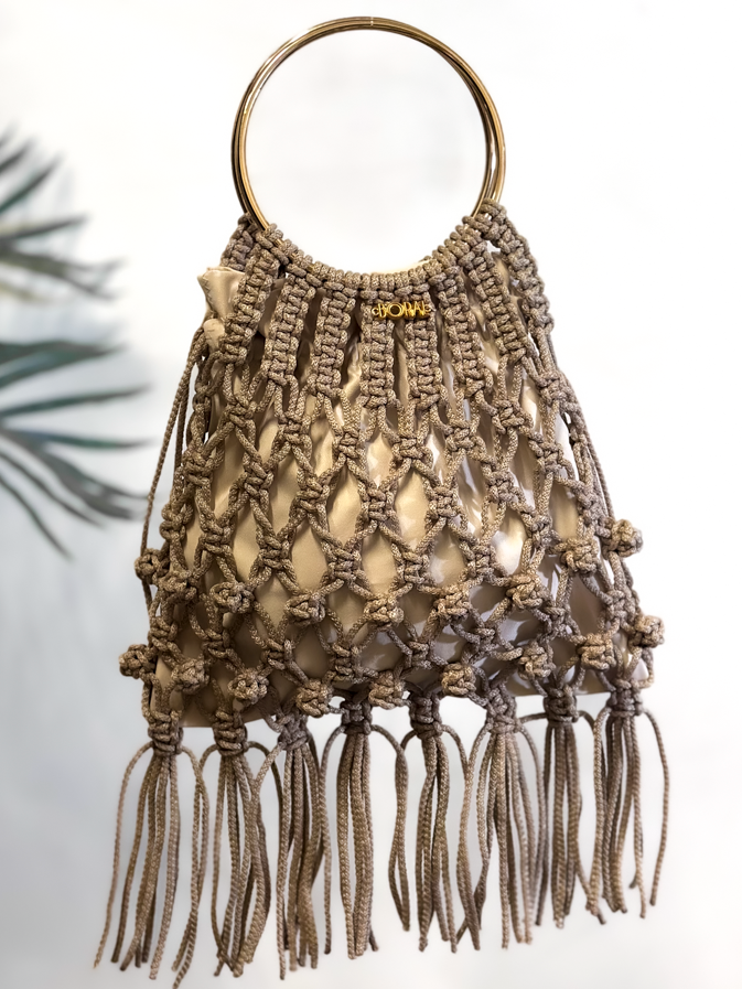 Bolso Macramé - Arena