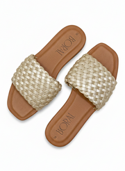 Sandalia Plana - Champange