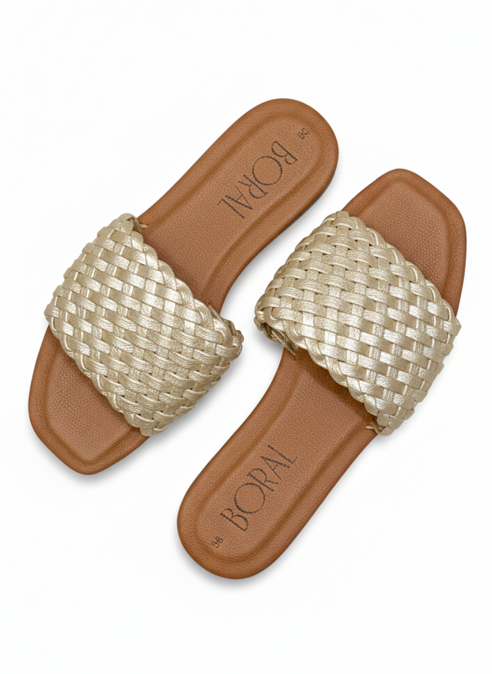 Sandalia Plana - Champange