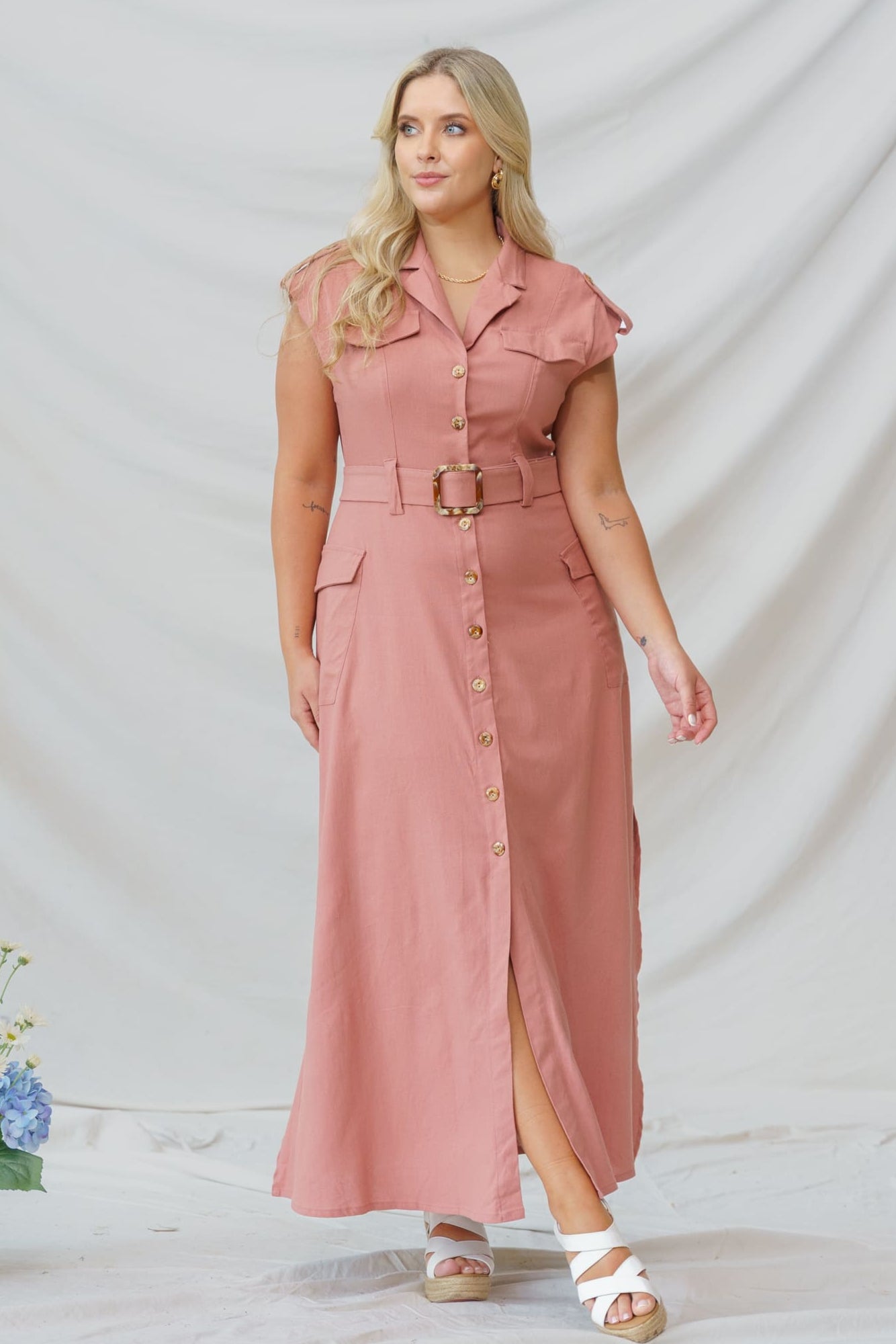 Vestido largo elegante mujer - Lima