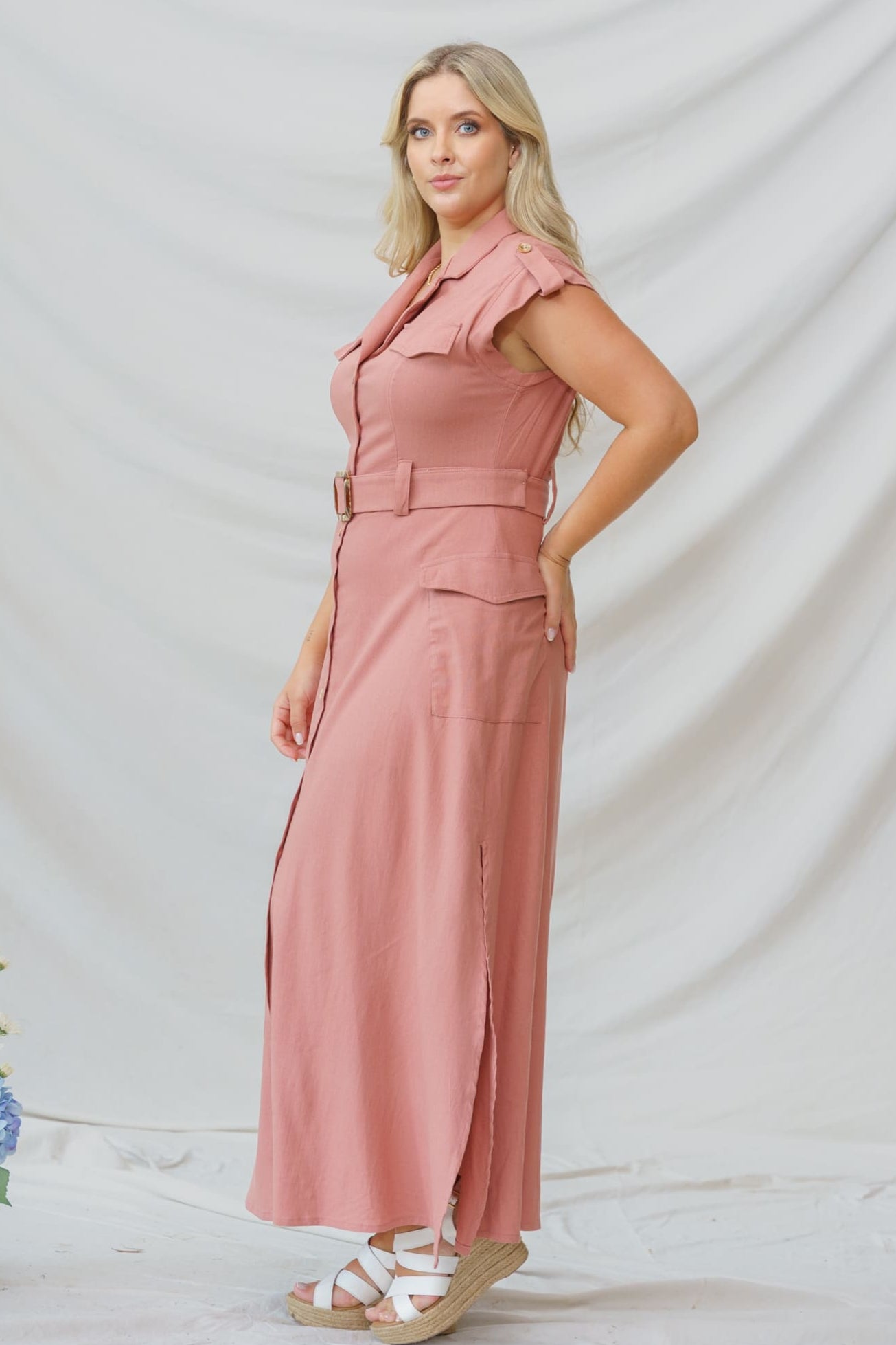Vestido largo elegante mujer - Lima