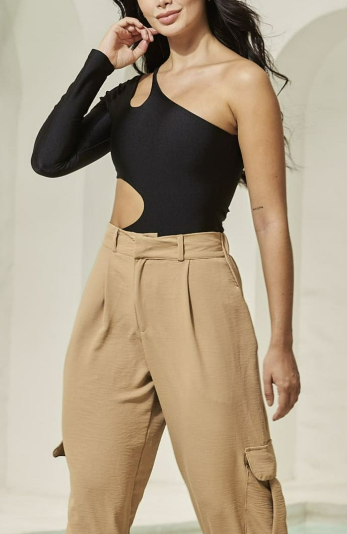 Body para mujer con control de abdomen - Negro