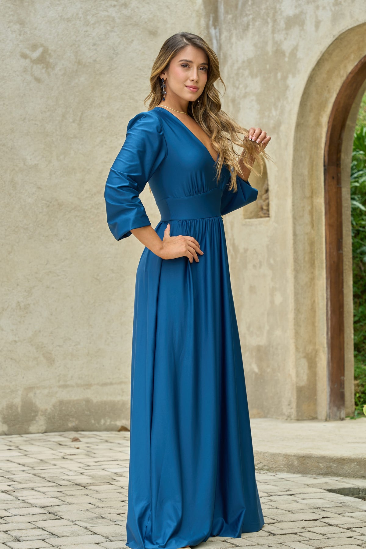 Vestido manga larga
