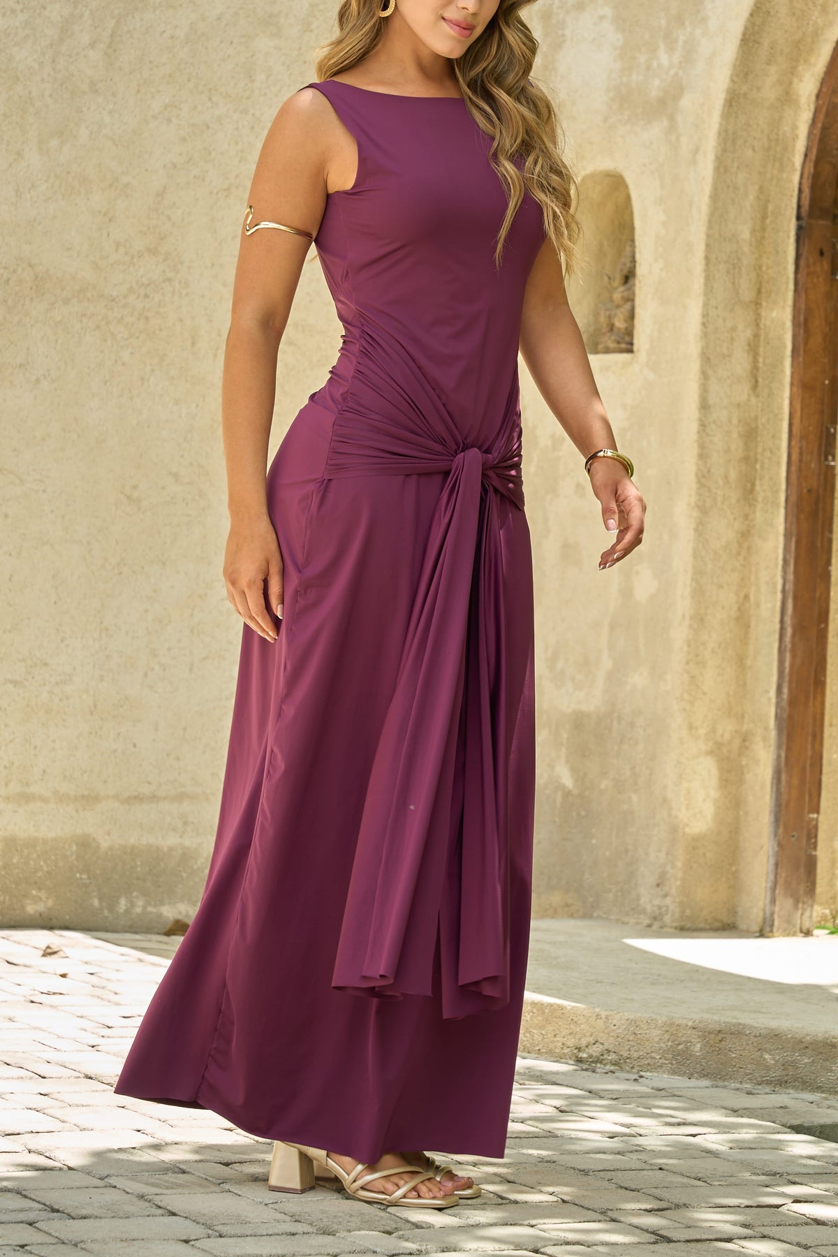 Vestido Elegante Corina Vino
