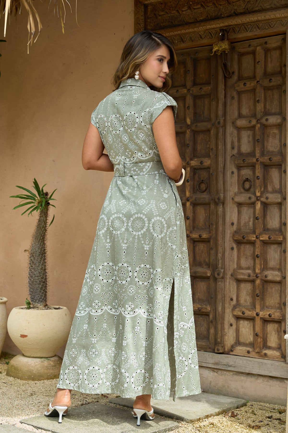 Vestido Largo Rhea Verde