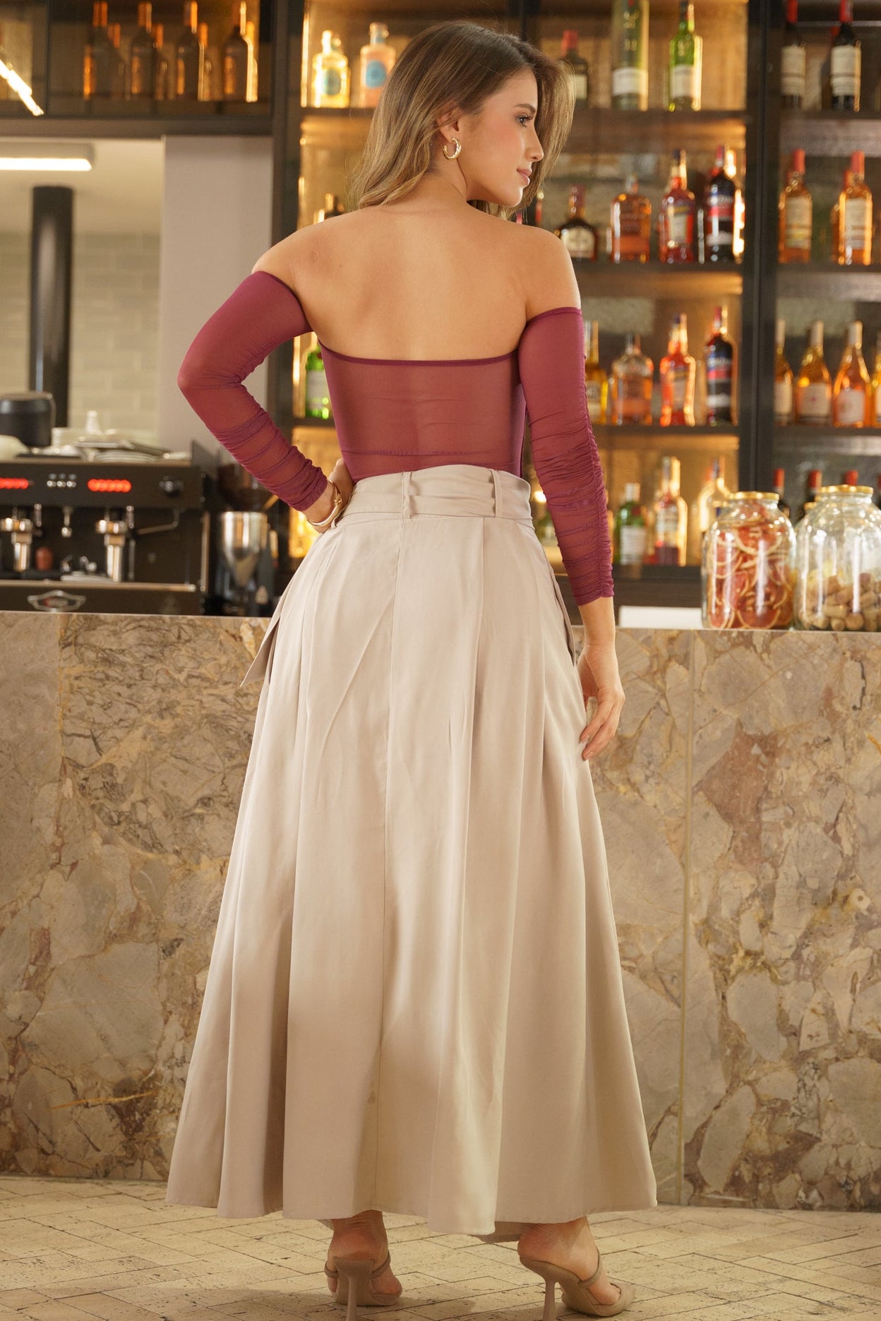 Falda con Abertura Frontal - Ivana