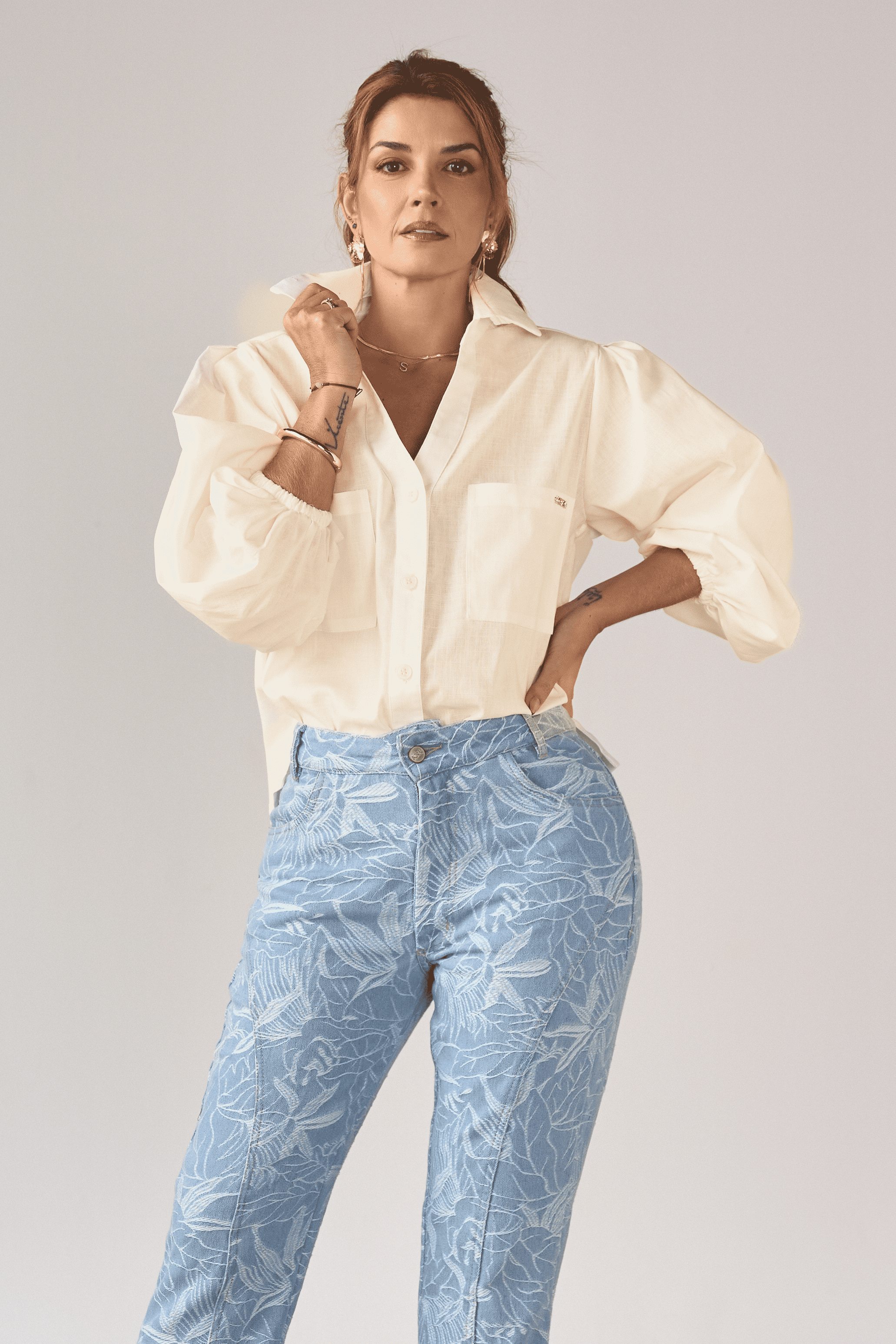 Camisa Yulia Amarilla – Sandra Posada x Boral